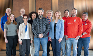 Foto der Teilnehmer der Spendenübergabe 2026 durch den Betriebsrat